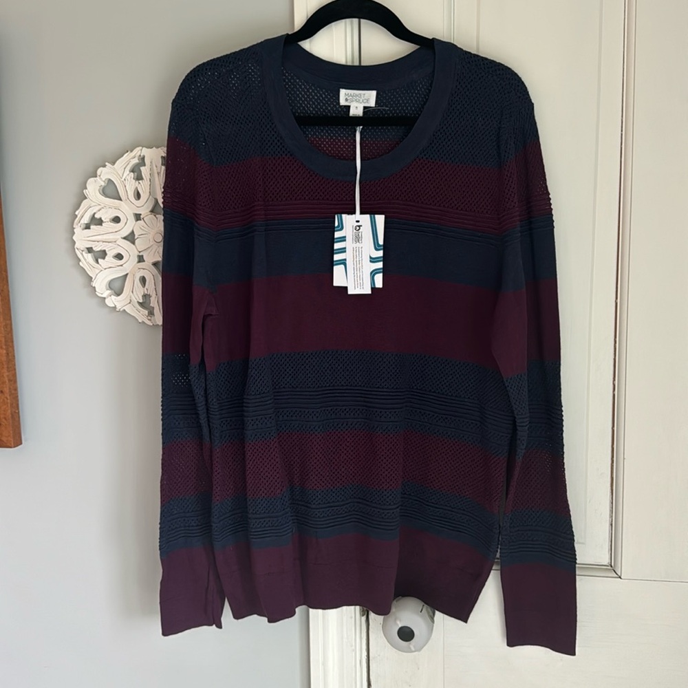 Market & Spruce Long Sleeve Top XL NWT